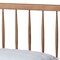 Baxton Studio Toru Mid-Century Modern Ash Walnut Finished Wood King Size Platform Bed 180-11111-9409-Zoro - alternate 2